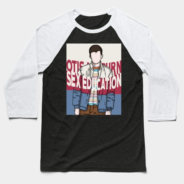 Otis Milburn Sex Education Baseball T-Shirt by Luna Illustration